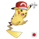 Pikachu with Ash's hat