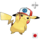 Pikachu con cappello di Ash